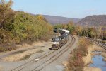 NS 9151 brings train 11Z into Enola yard